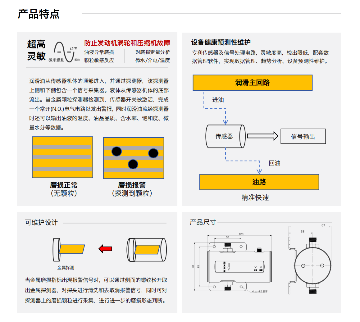 IFM-6通過(guò)式潤(rùn)滑磨損多功能探測(cè)器 產(chǎn)品特點(diǎn)